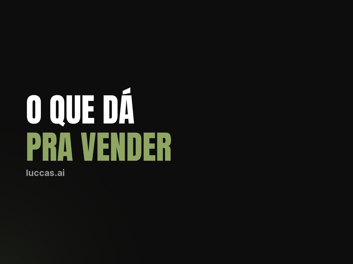 O que dá para vender com IA sem saber programar